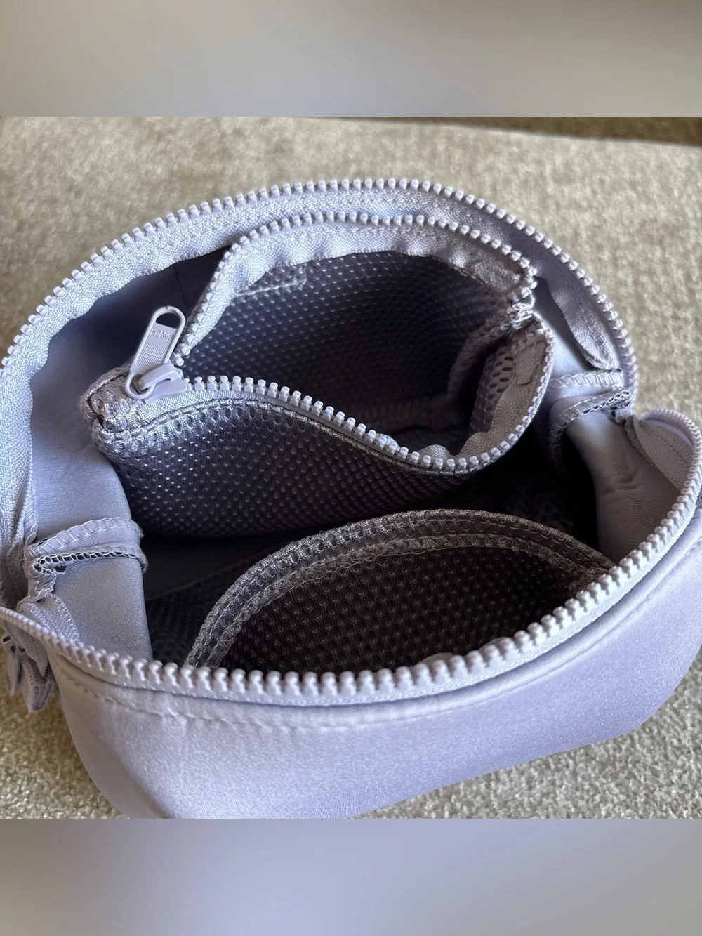 Dagne Dover Hunter Toiletry Bag - Light Lavender Neoprene Zip Pouch